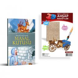 Masallarla Karakter Eğitimi Masal Kutusu + Sepetli Bisiklet Ahşap Boyama