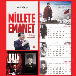 Millete Emanet ve Asla Vazgeçme - Kalpaklı Ajanda - Sakarya Duvar Takvimi