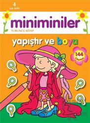 Miniminiler : Turuncu Kitap Yapıştır ve Boya - 144 Çıkartma