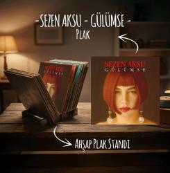 Sezen Aksu - Gülümse Plak ve Ahşap Plak Standı