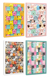 Sivri Kulaklar 4lü 64 Sayfa Çizgili Okul Defteri Seti -7