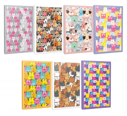 Sivri Kulaklar 7li 64 Sayfa Çizgili Okul Defteri Seti -3