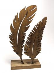 Tüy Desenli Dekoratif Ahşap Oda Süsü HK0182