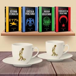 Türkün Tarihi Hediye Seti - Yaldızlı Kocatepe Fincan