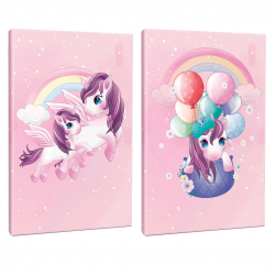 Unicorn Serisi 2li 64 Sayfa Çizgili Okul Defteri Seti -1