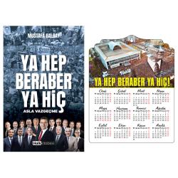 Ya Hep Beraber Ya Hiç ve 2026 Ahşap Duvar Takvimi