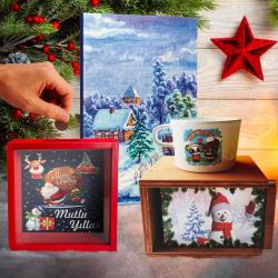 Yılbaşı Seti - Kumbara-Kupa Bardak-Defter