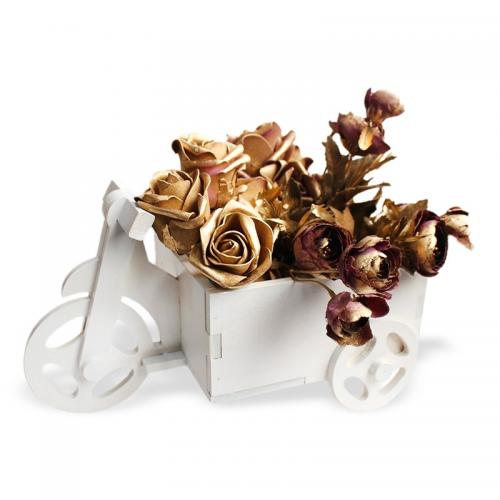 Büyük Bisiklet Çiçeklik Beyaz - Halkkitabevi