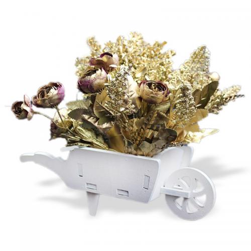 El Arabası Çiçeklik , Beyaz - Halkkitabevi