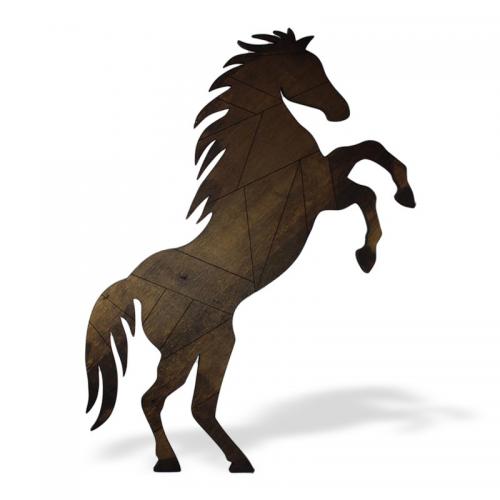 Ahşap Duvar Süsü Şaha Kalkmış At - Halkkitabevi