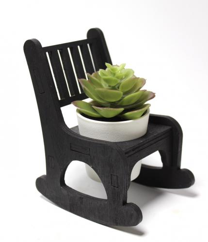 Lora Sallanan Sandalyeli Çiçeklik, Siyah - Halkkitabevi