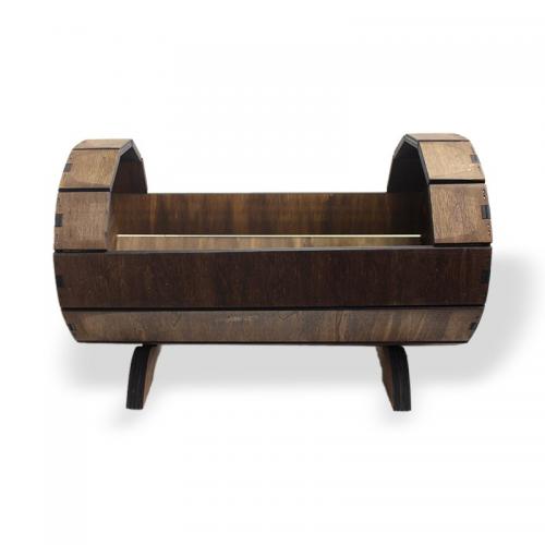 Dekoratif Ahşap Fıçı Çiçeklik, Büyük