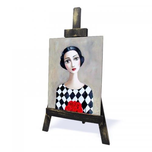 Ahşap Şövalyeli Resim ,Küçük Boy Model 1 - Halkkitabevi