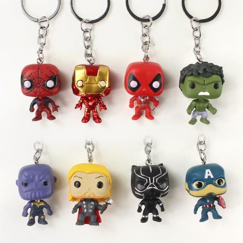 8'li Süper Kahraman Biblo Anahtarlık Seti - Halkkitabevi