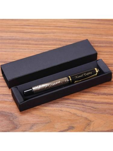 Kişiye Özel Atatürk Imzası Kabartmalı Roller Kalem - Halkkitabevi