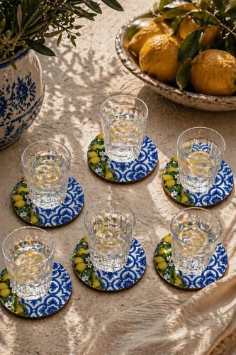 Motifli Limonlu Bardak Altlığı 6'lı Set – Sicilya Temalı - 9 cm, 3 mm Motifli Limonlu Bardak Altlığı 6'lı Set – Sicilya Temalı - 9 cm, 3 mm