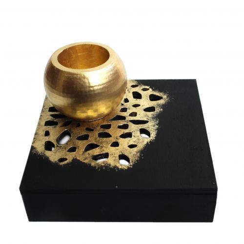 Class Concrete 2-Ahşap Ayak Küre Beton Saksı - Halkkitabevi