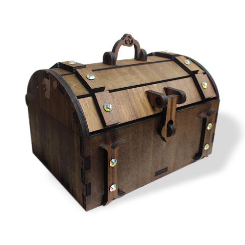 Dekoratif Ahşap Sandık, Büyük - Halkkitabevi