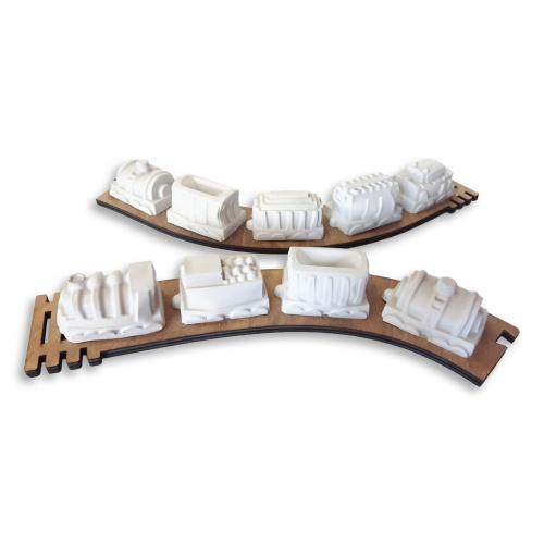 Ahşap Raylı Beton Tren - Halkkitabevi