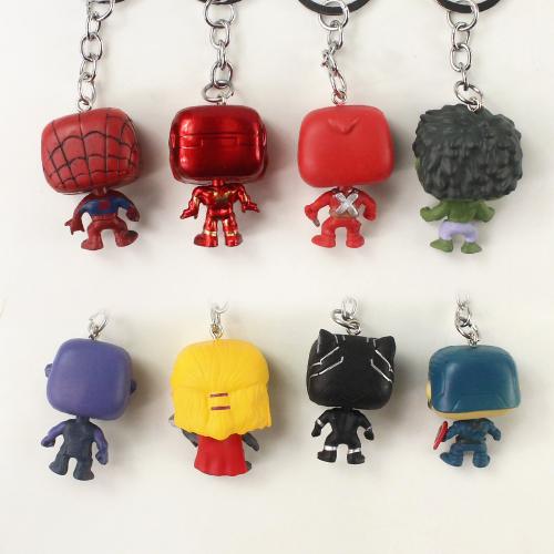 8'li Süper Kahraman Biblo Anahtarlık Seti - Halkkitabevi