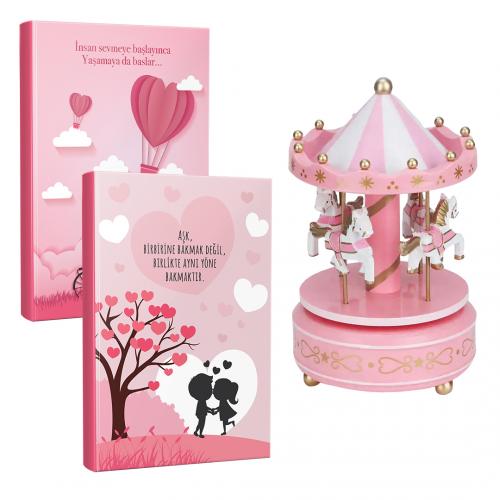 2'li Aşk Defteri ve Atlı Karınca Müzik Kutusu - Halkkitabevi