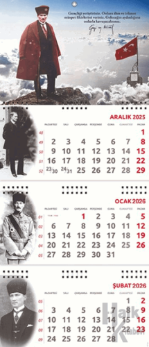 2026 Atatürk Gemici Duvar Takvimi - Sakarya