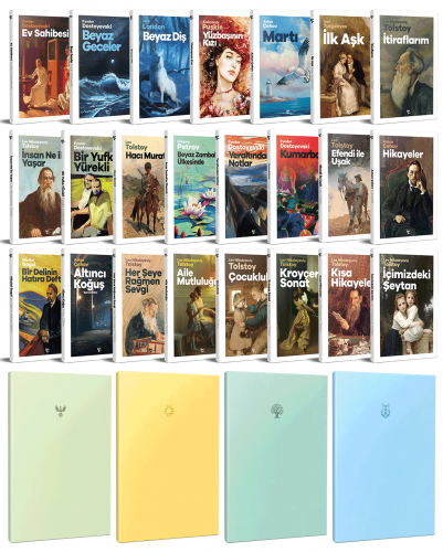 23 Dünya Klasiği ve Pastel Çizgisiz Defter Seti -2 - Halkkitabevi