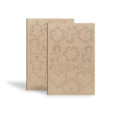 2D Boyanabilir Yılbaşı Süsleri - Halkkitabevi