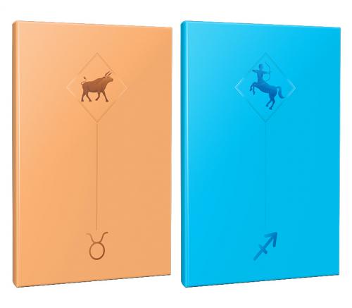 2li Burç-Astroloji Temalı 13,5x19,5cm 64 Sayfa Çizgisiz Defter Seti -3