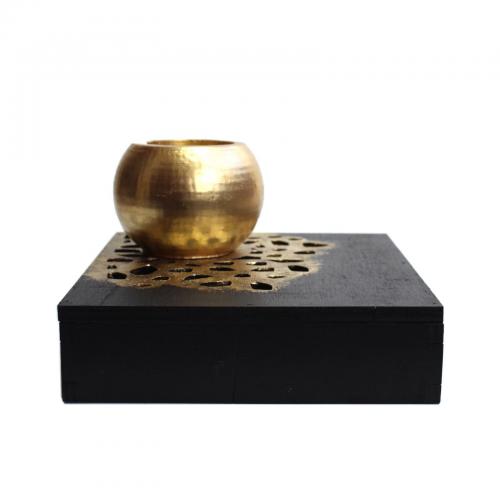 Class Concrete 2-Ahşap Ayak Küre Beton Saksı - Halkkitabevi