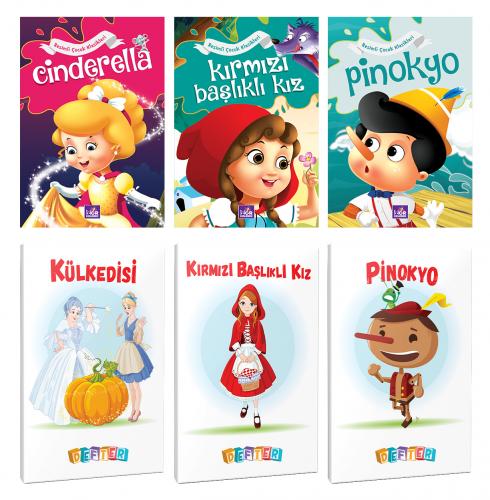 3 Renkli Dünya Masalı ve 3 Masal Karakteri Temalı 64 Sayfa 13,5x19,5 O