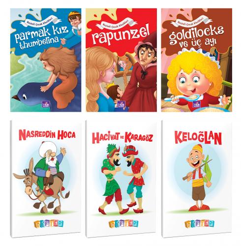 3 Renkli Dünya Masalı ve 3 Masal Karakteri Temalı 64 Sayfa 13,5x19,5 O