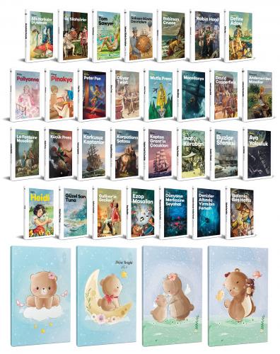 30 Dünya Çocuk Klasiği ve 4 Çizgili Defter