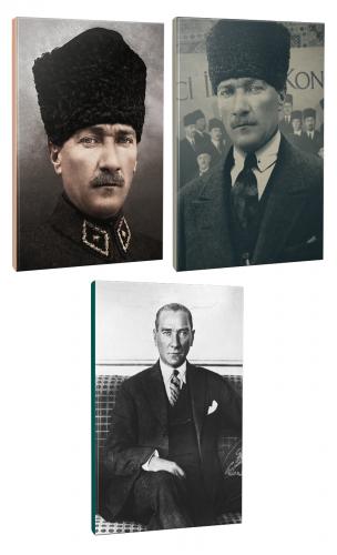 3lü Atatürk- Çizgili Okul Defteri Seti 64 Sayfa 13,5x19,5cm -5  - Halk
