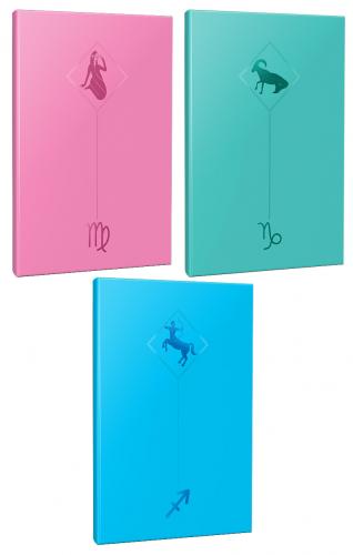 3lü Burç-Astroloji Temalı 13,5x19,5cm 64 Sayfa Çizgisiz Defter Seti -3