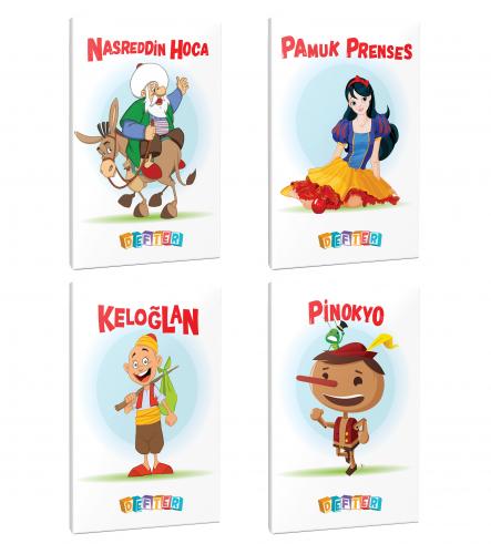 4'lü 64 Sayfa 13,5x19,5 Okul Defteri Seti 7 - Halkkitabevi