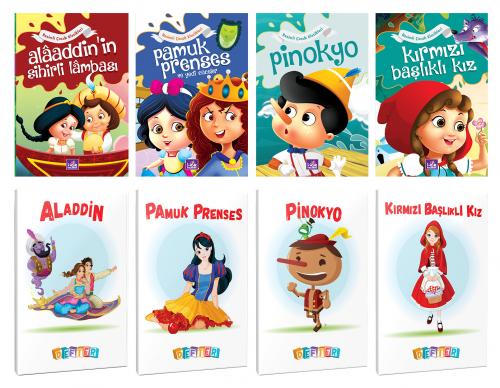 4 Renkli Dünya Masalı ve 4 Masal Karakteri Temalı 64 Sayfa 13,5x19,5 O