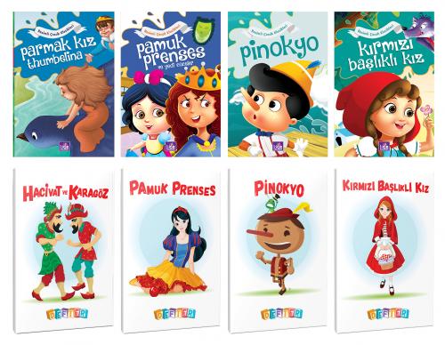 4 Renkli Dünya Masalı ve 4 Masal Karakteri Temalı 64 Sayfa 13,5x19,5 O