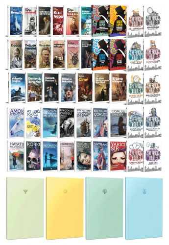 47 Dünya Klasiği ve Pastel Çizgisiz Defter Seti -2 - Halkkitabevi