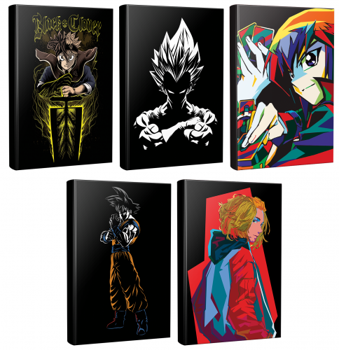 5 Defter Black Clover-Dragon Ball-Goku-Gambit-Tokyo Revengers - Halkki