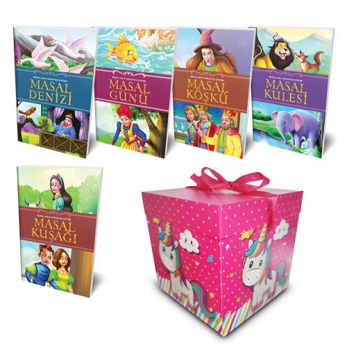 5 Masal ve Pembe Hediye Kutusu