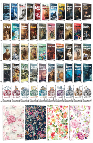 51 Dünya Klasiği ve Çiçekli Planlama Defteri Seti -2 - Halkkitabevi