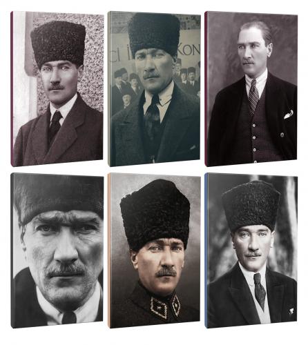 6lı Atatürk- Çizgili Okul Defteri Seti 64 Sayfa 13,5x19,5cm -4 