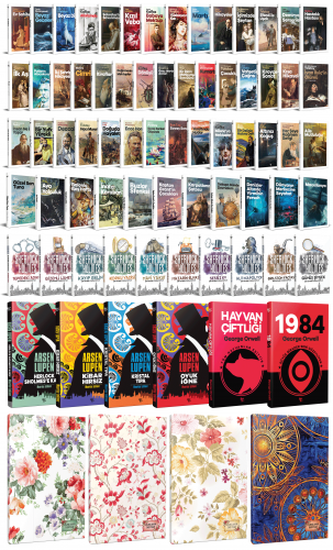 70 Dünya Klasiği ve Çiçekli Planlama Defteri Seti -1 - Halkkitabevi