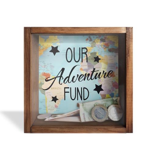 Camlı Ahşap Kumbara Adventure - Halkkitabevi