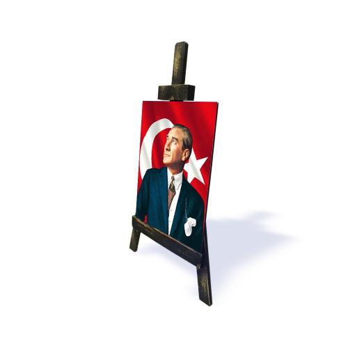 Ahşap Şövalyeli Resim Büyük Boy Atatürk Resim 2 - Halkkitabevi