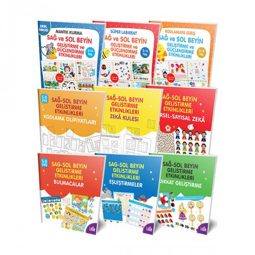 Sağ - Sol Beyin Geliştirme Seti 9 Kitap
