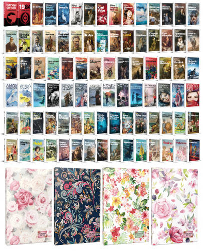 88 Dünya Klasiği ve Çiçekli Planlama Defteri Seti -2