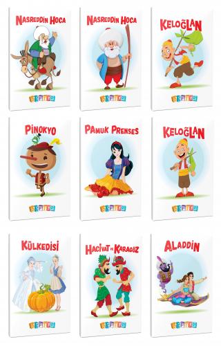 9'lu 64 Sayfa 13,5x19,5 Okul Defteri Seti 4 - Halkkitabevi