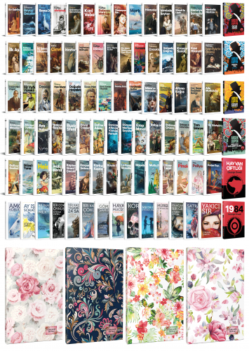 93 Dünya Klasiği ve Çiçekli Planlama Defteri Seti -2